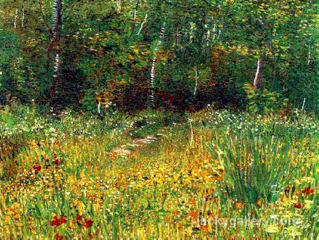 Park at Asnieres in Spring, Van Gogh painting